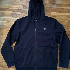 BNWT Lacoste Sport Dark Blue Zip-Up Hoodie